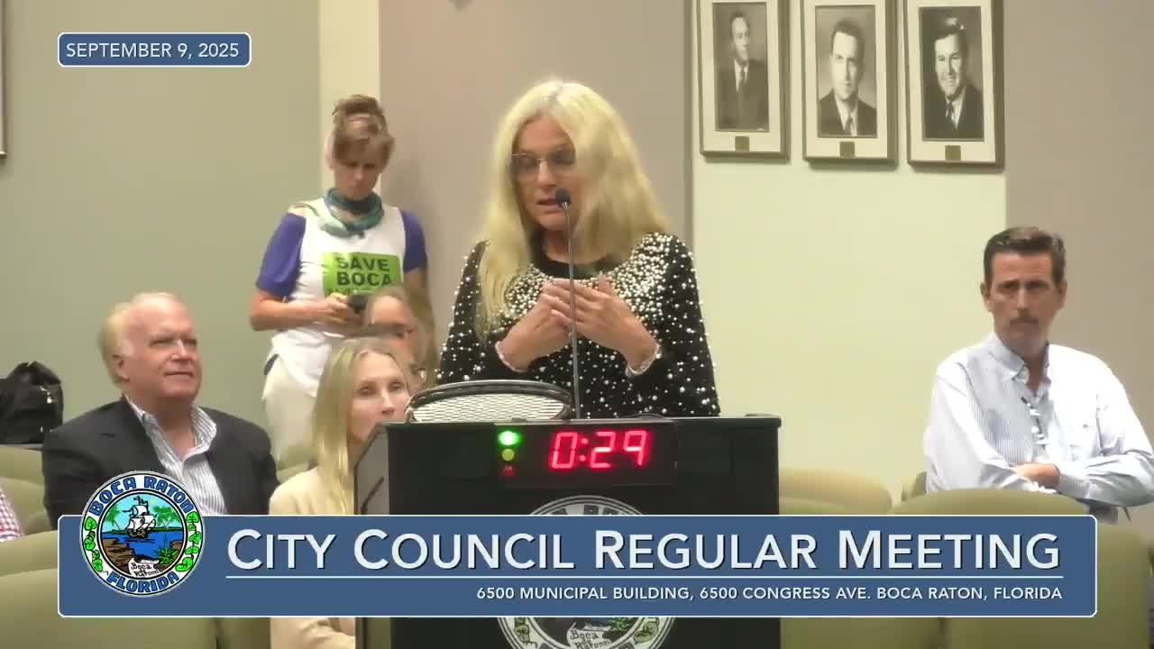 Residents Urge Boca Raton Council to Halt City Hall Project Amid Development Concerns