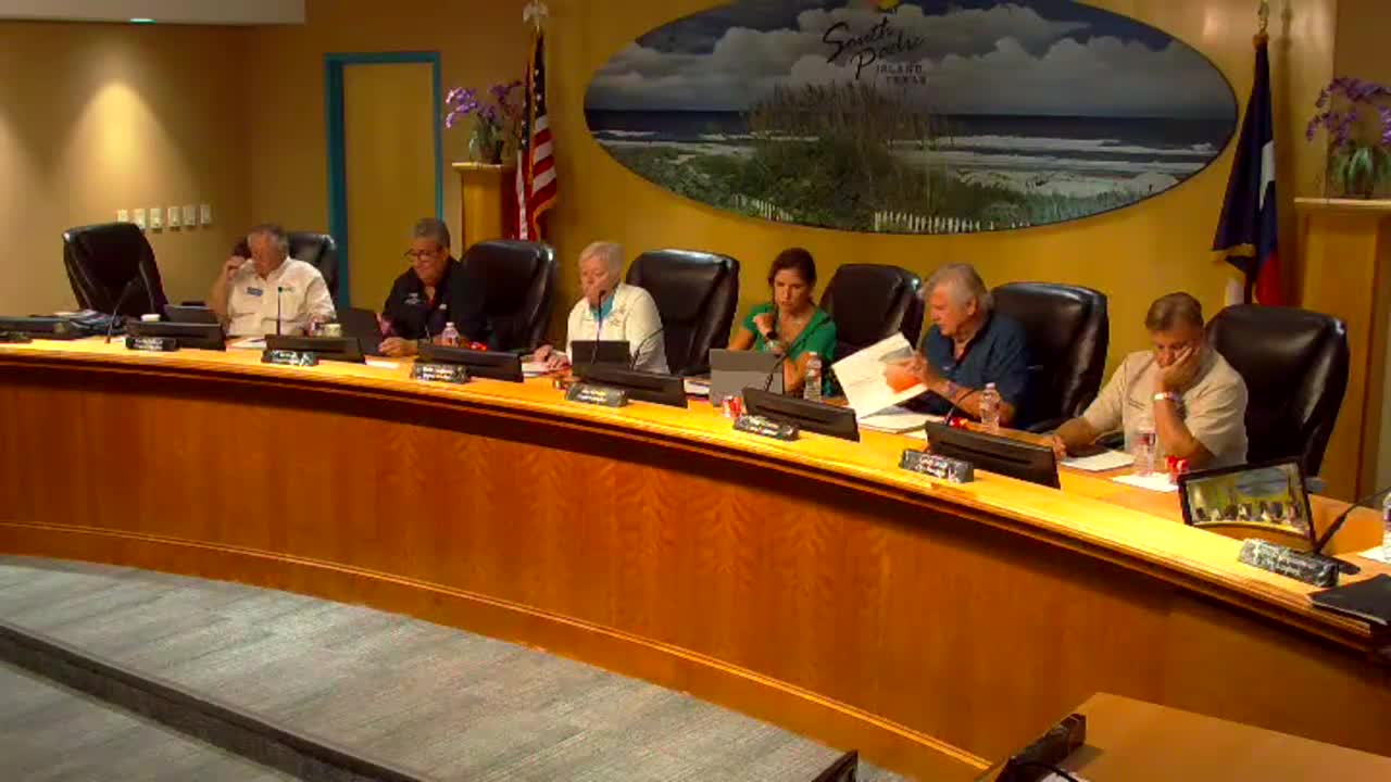 Greg Wykamp presents South Padre Island Deepwater Marina Project progress and environmental studies
