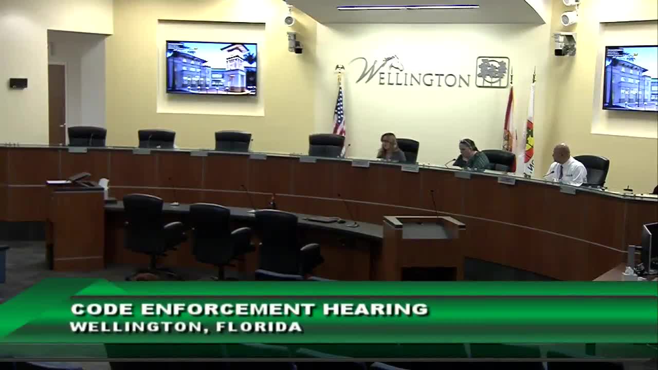 Wellington Code Compliance Division Addresses Violations Across Multiple Properties