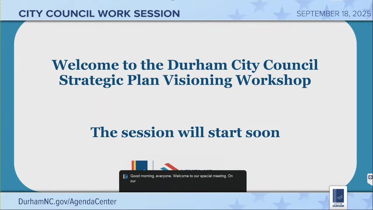 Durham City Council Initiates Strategic Planning for Future Community Development