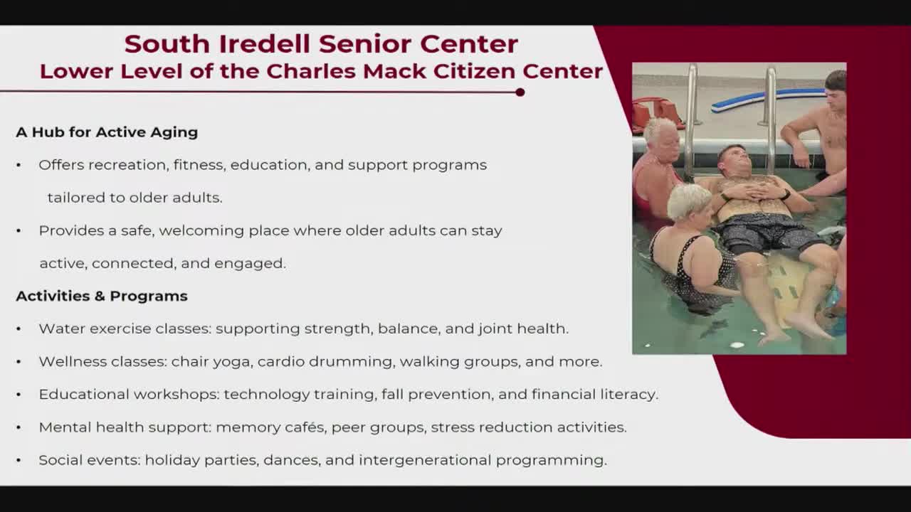 Mooresville Senior Center Highlights Community Programs and Addresses Concerns on Transportation