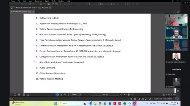 Committee Defers Agenda Item and Discusses Utility Demo Issues