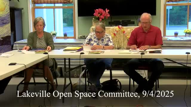 Lakeville Open Space Committee launches land‑conservation outreach; 224 targeted mailings sent