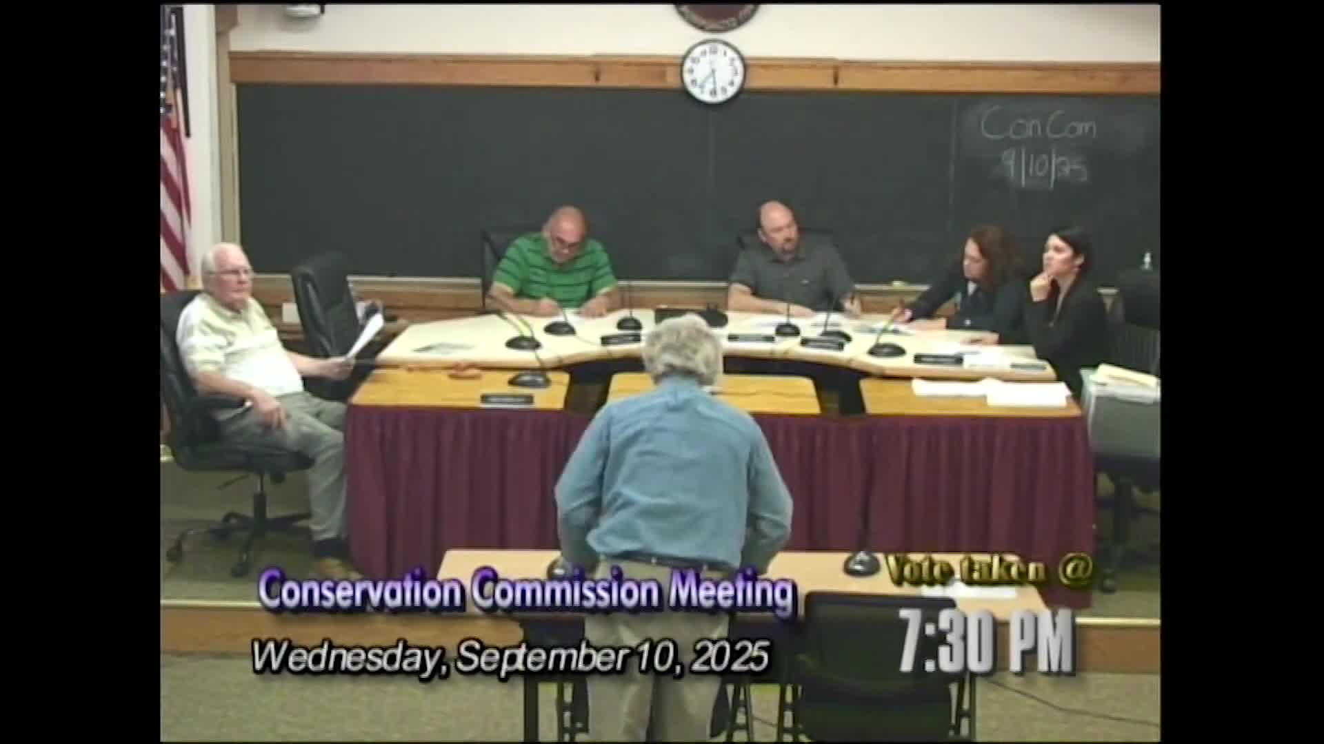 Charlton conservation commission ratifies notice of violation at 26 Willis Drive; owner and staff discuss remediation and permit amendment