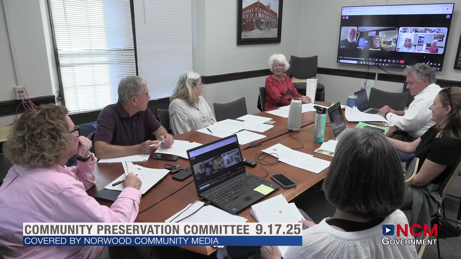 Norwood Committee Discusses Preservation and Accessibility of Historical Documents
