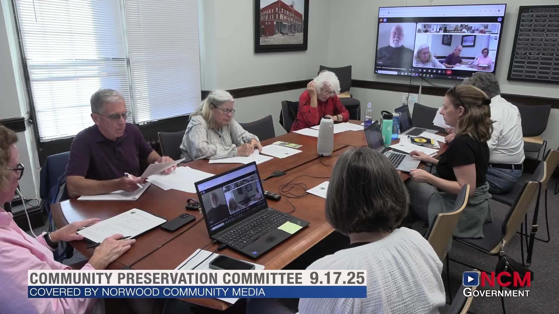 Committee Approves September Minutes and Discusses Prescott Playground Project