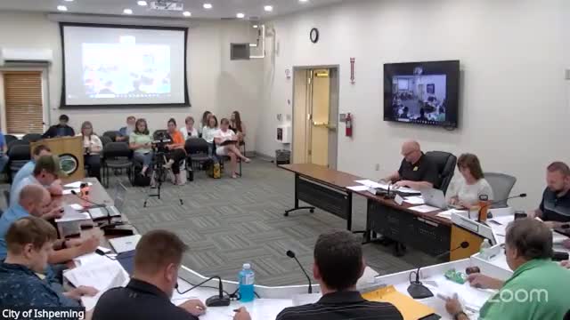 Ishpeming City Council reviews August revenue and expenditure reports across multiple funds