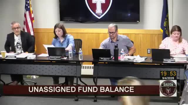 Timberlane reports $7.6 million unassigned fund balance; board encumbers $1,271,056 for FY25 purchase orders