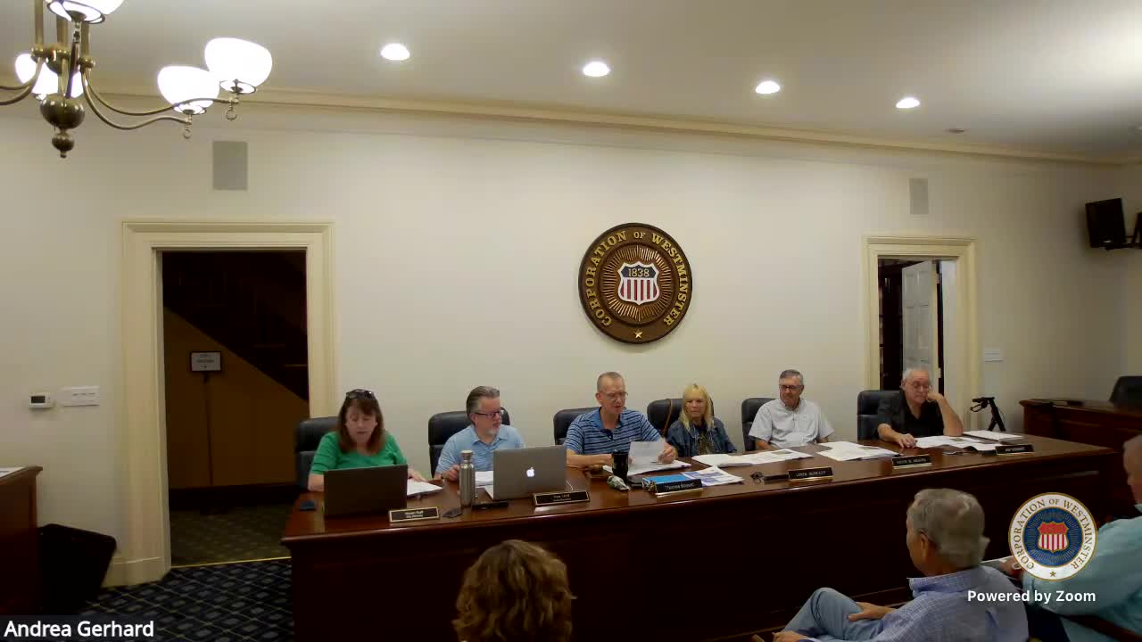 Westminster Council Reviews Wakefield Development Plan and Approves Meeting Summary