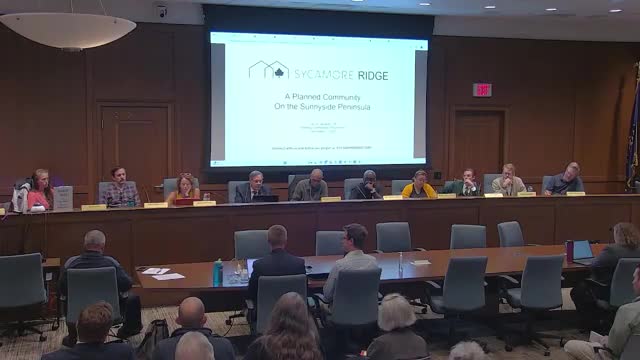 Sunnyside Planning Commission Updates Tentative Sycamore Ridge Eco District Plan