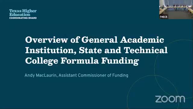 THECB advisory panel reviews formula funding, forms working groups on inflation and infrastructure