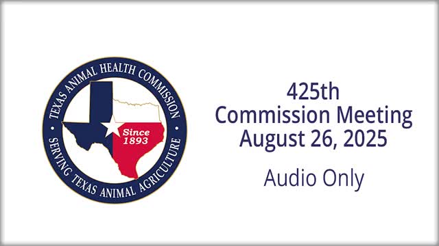 Texas Animal Health Commission Approves Budget Report and CWD Rule Amendments