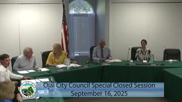 Special Council Meeting Held by Mayor Gilman on September 16
