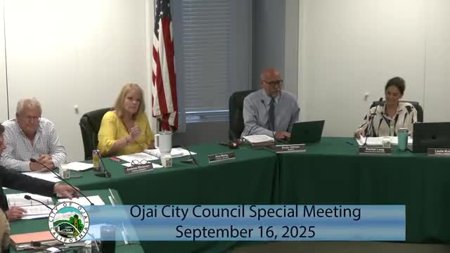 Ojai City Council to Extend Chamber of Commerce Contract and Establish 2 by 2 Committee