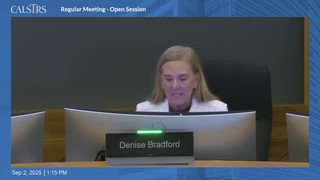 CalSTRS Board Discusses Proposed Regulation Amendments for Educators' Retirement Benefits