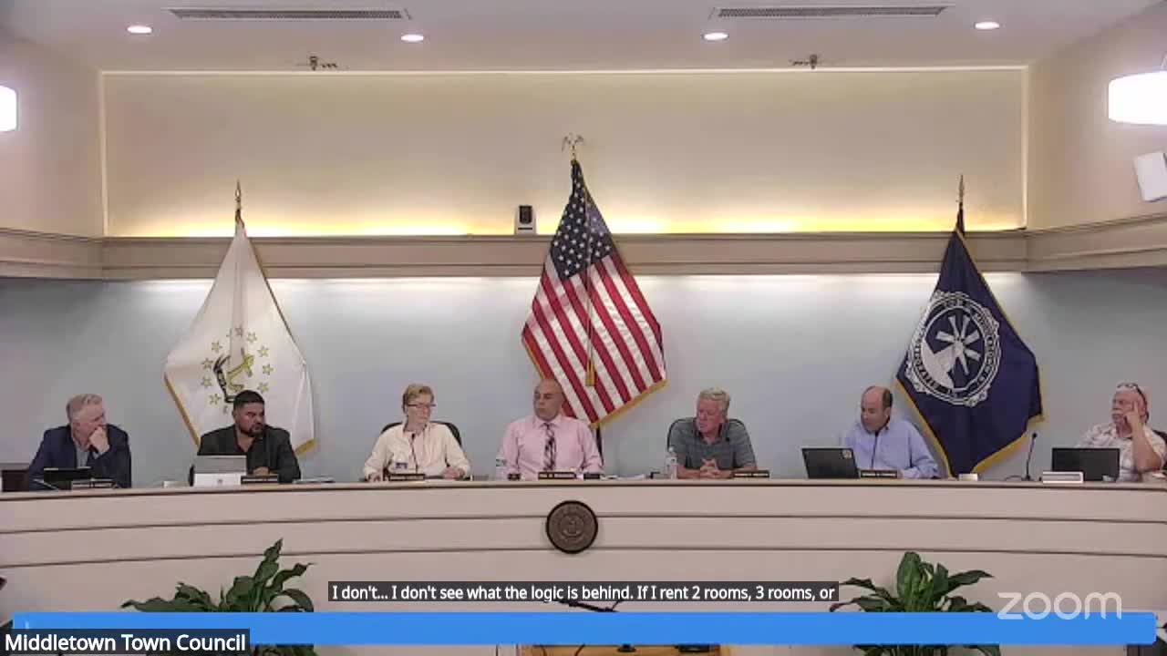 Middletown Council Discusses STR Tax Ordinance Impact on Grandfathered Residents