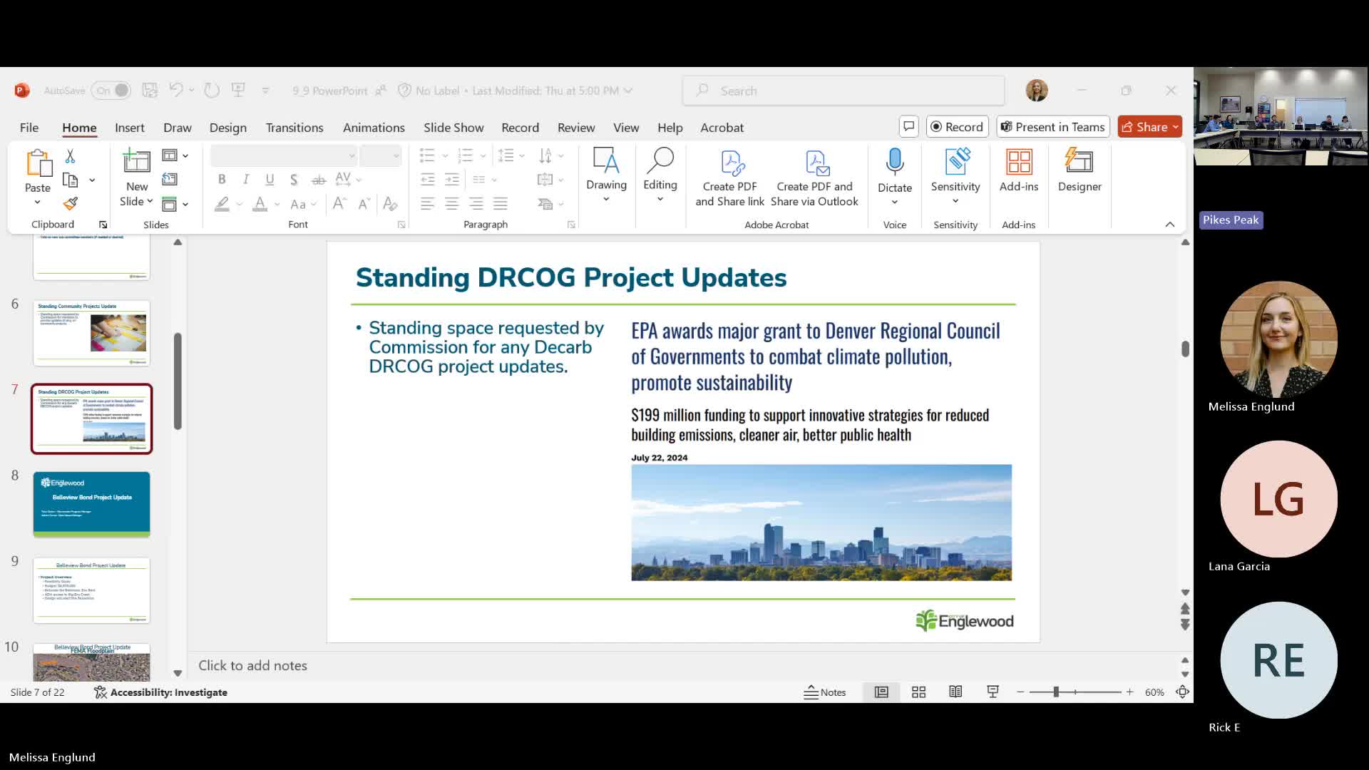 Denver Regional Council Discusses Decarbonization Policies for New Construction