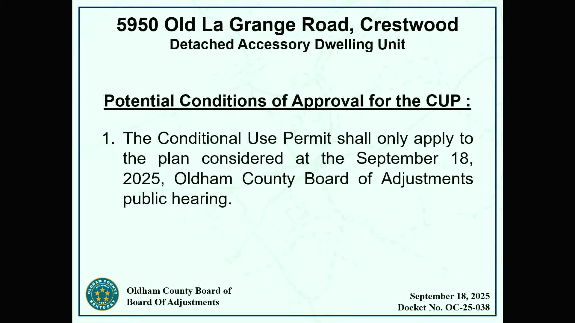 Crestwood Residents Seek Approval for Generational Living Space Proposal