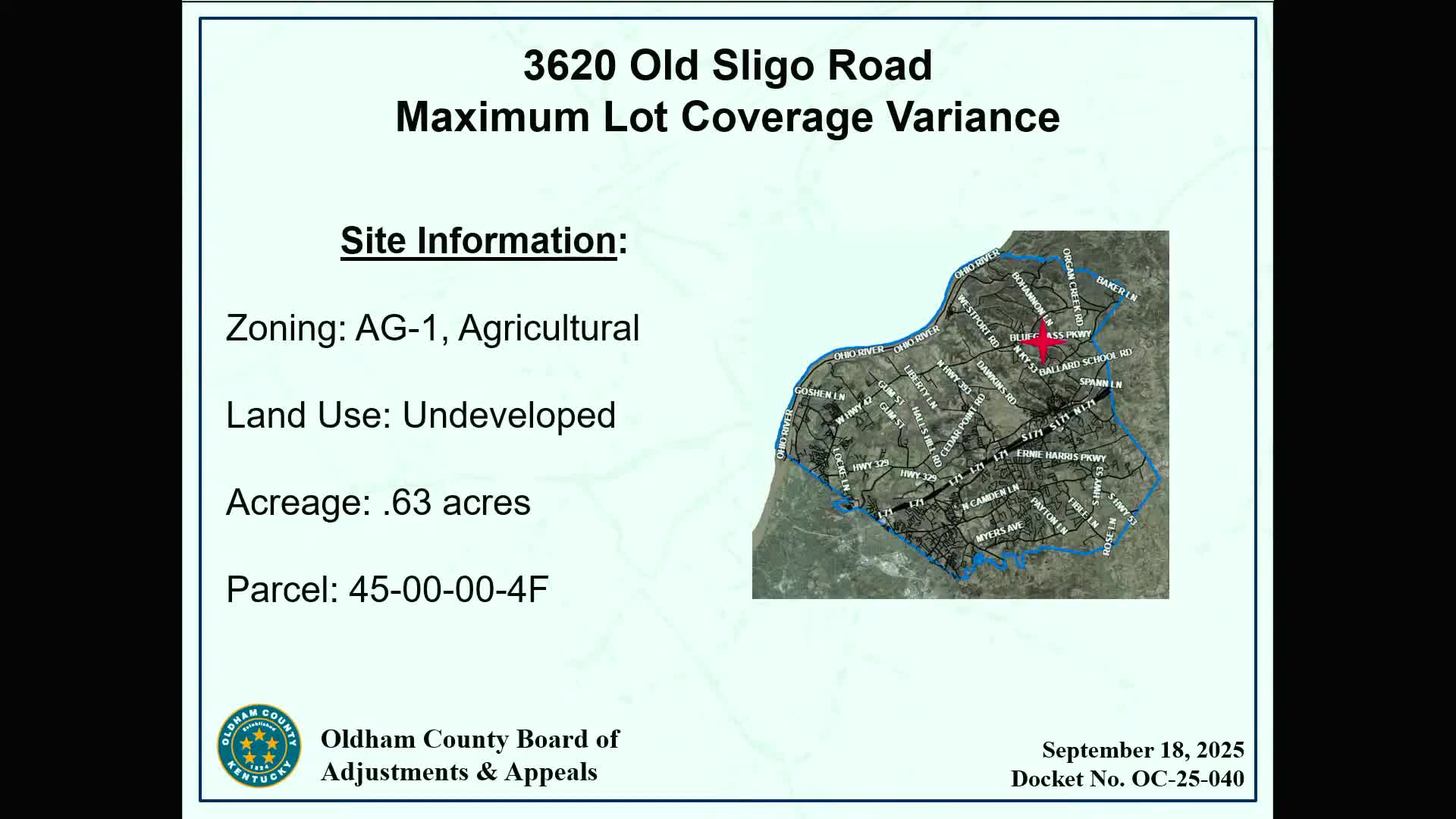 Oldham County Board Approves Variance for Kyle Kaminski's New Home Construction