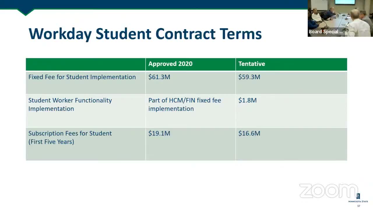Minnesota State trustees approve revised NextGen timeline and authorize Workday student contract