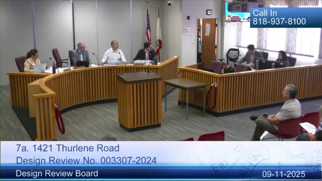 Design Review Board approves remodel and two‑story addition at 1421 Thurlene Road with four conditions