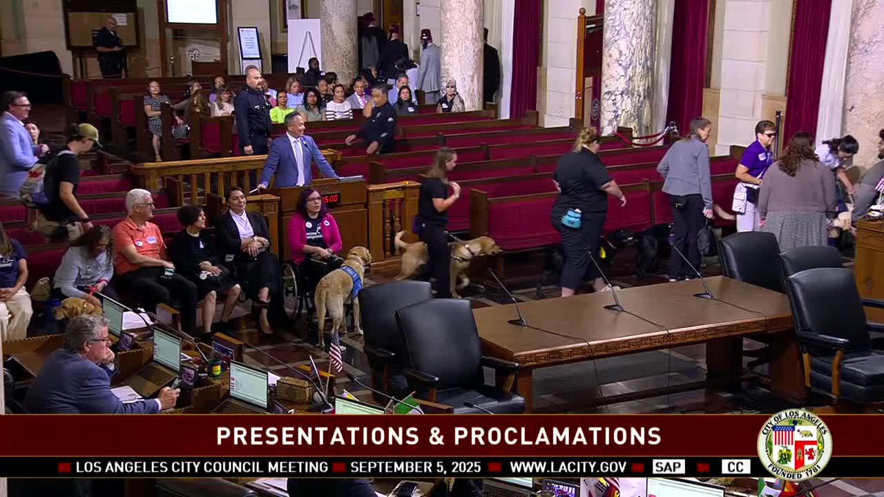 Council proclaims September as National Service Dog Month; organizations highlight access and etiquette