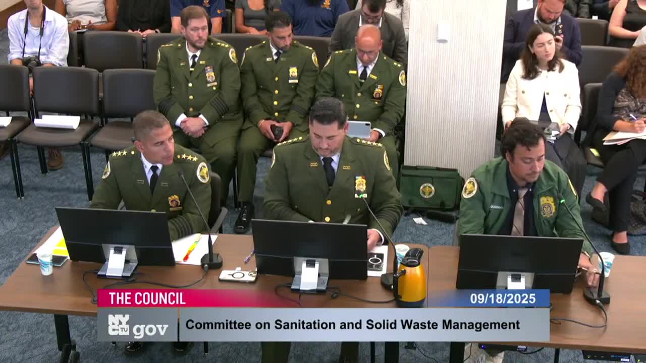 DSNY Reports Illegal Dumping Revenue and Monitoring Efforts to City Council