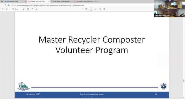 Master Recycler-Composter program expands outreach and shifts training to daytime format