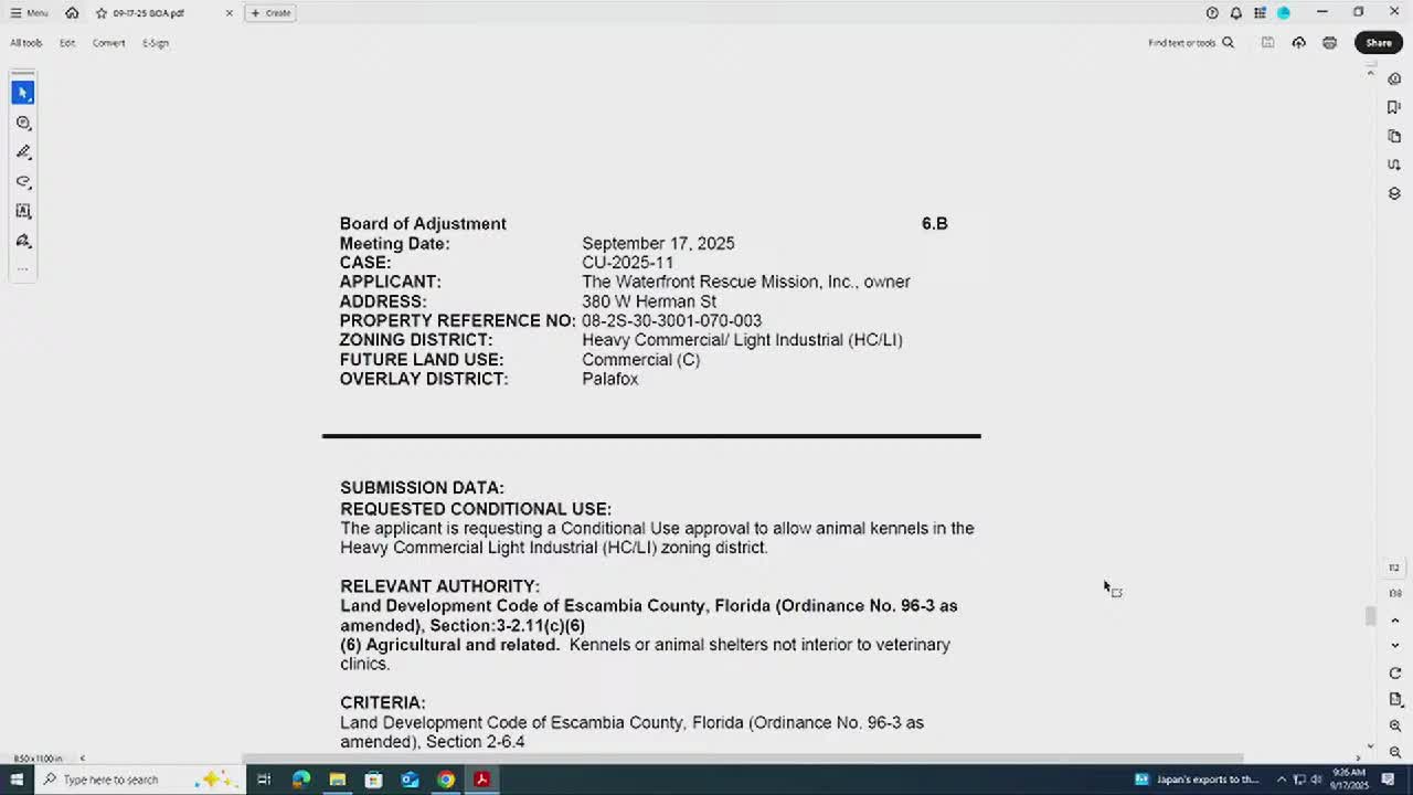 Waterfront Rescue Mission Advances Conditional Use for Dog Kennel on West Herman Street