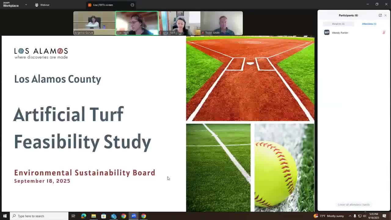 Los Alamos County reviews artificial turf feasibility for North Mesa and Overlook Parks