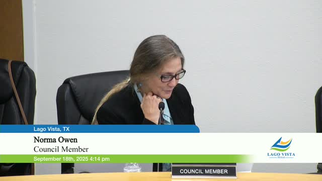 Lago Vista City Council Discusses Wayfinding Signage and Superintendent Transition