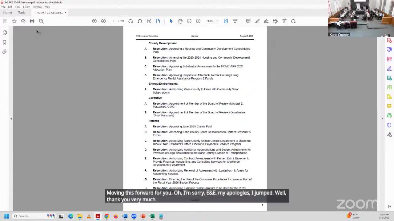 Kane County board authorizes county to subscribe to community solar projects for county facilities