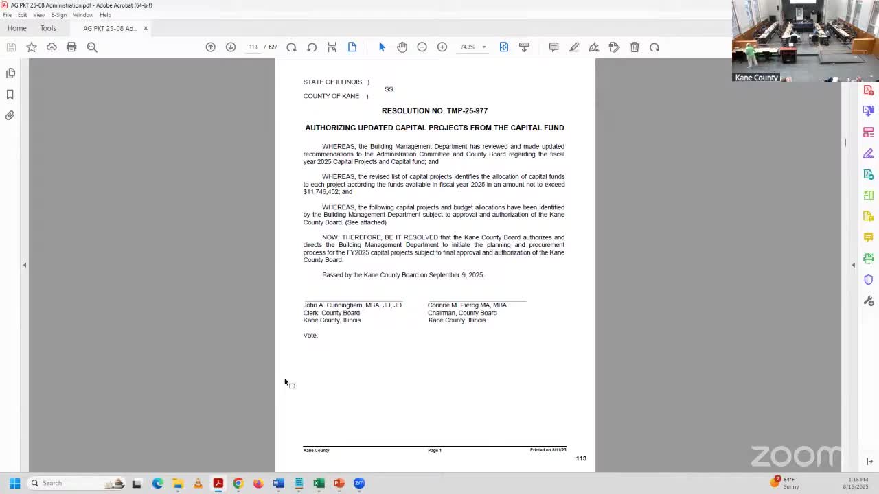 Committee reprioritizes capital projects to cover urgent jail plumbing and courtroom HVAC repairs