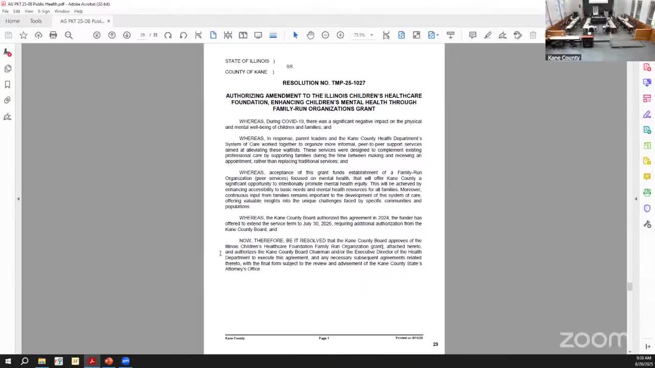 Kane County Health Department budgets opioid settlement funds, cites $1M federal grant loss and staffing shifts