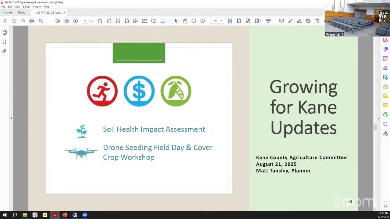 Growing for Kane program launches soil‑health study and highlights drone seeding pilot