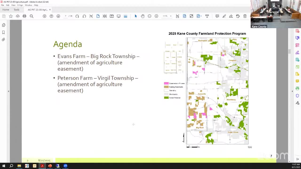 Kane County panel approves amendment allowing subdivision of Evans Farm easement