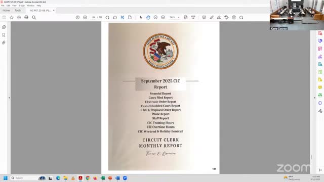 Circuit clerk cites staff losses and upcoming expungement event; notes legislative changes pending