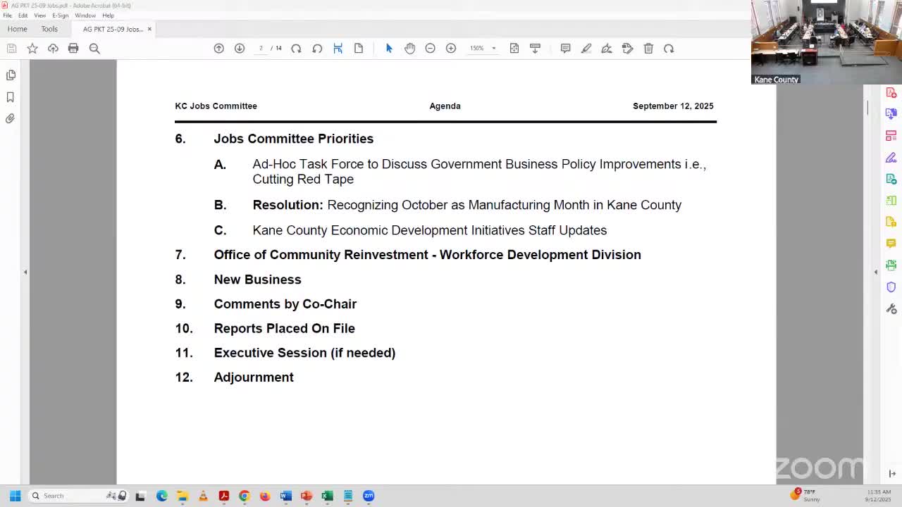 Committee seeks clearer workforce reporting; staff to roll out WIOA-funded job‑search kiosks