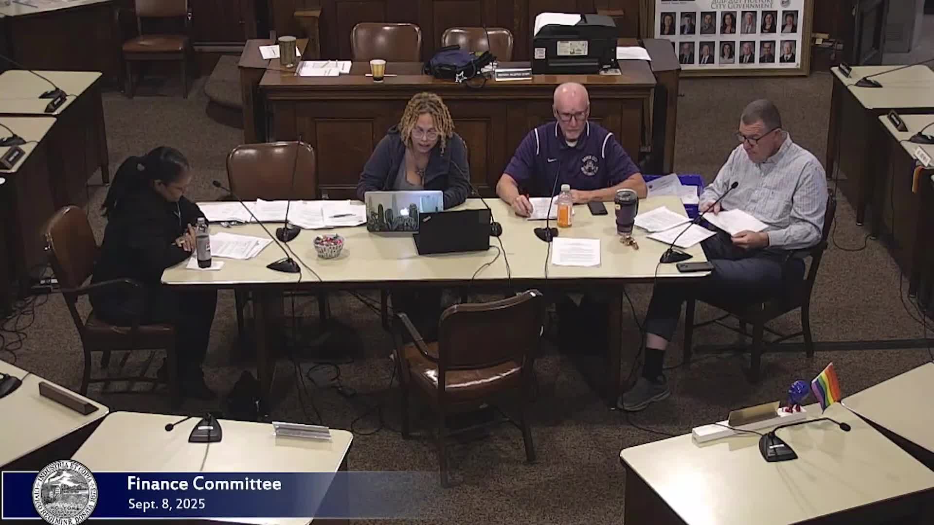 Finance committee split on $15,000 CPA small‑grants line; committee sends proposal to full council without recommendation