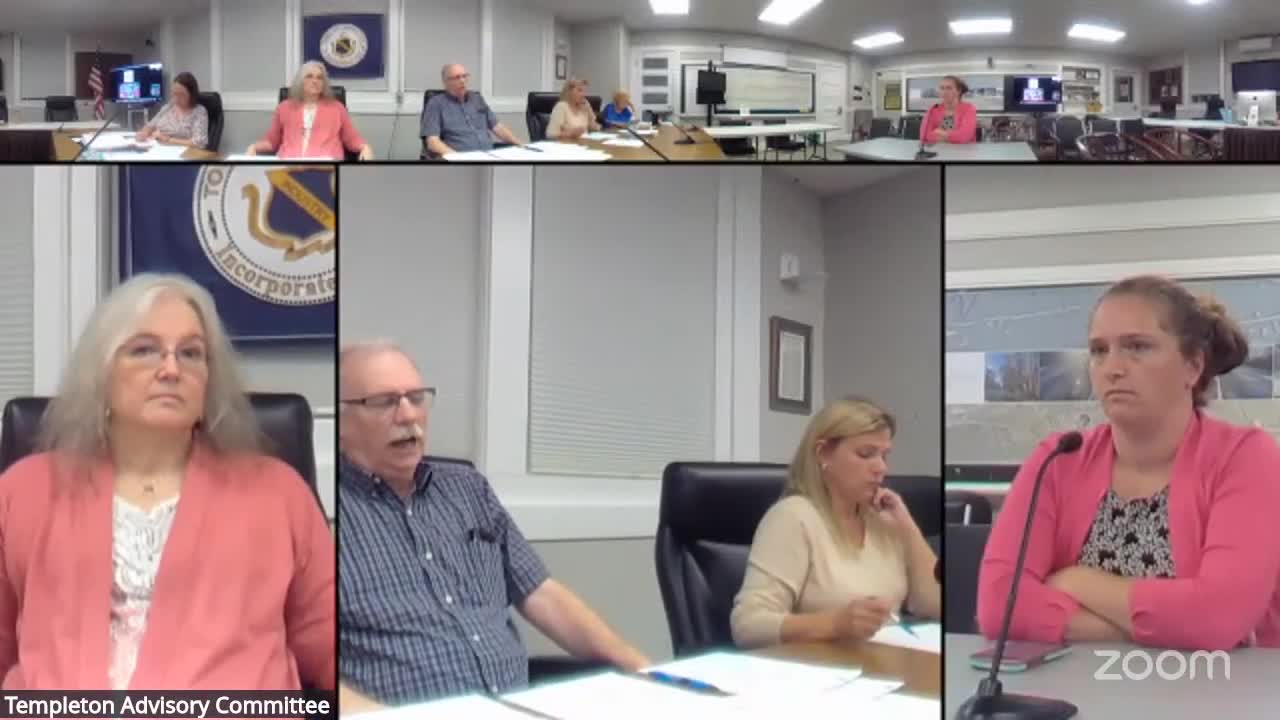 Templeton advisory committee pauses town-accountant bonding discussion; new accountant working through year-end reconciliations