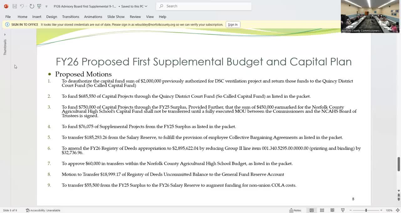 Advisory Board Discusses Surplus Allocation and Registrar Funding Issues