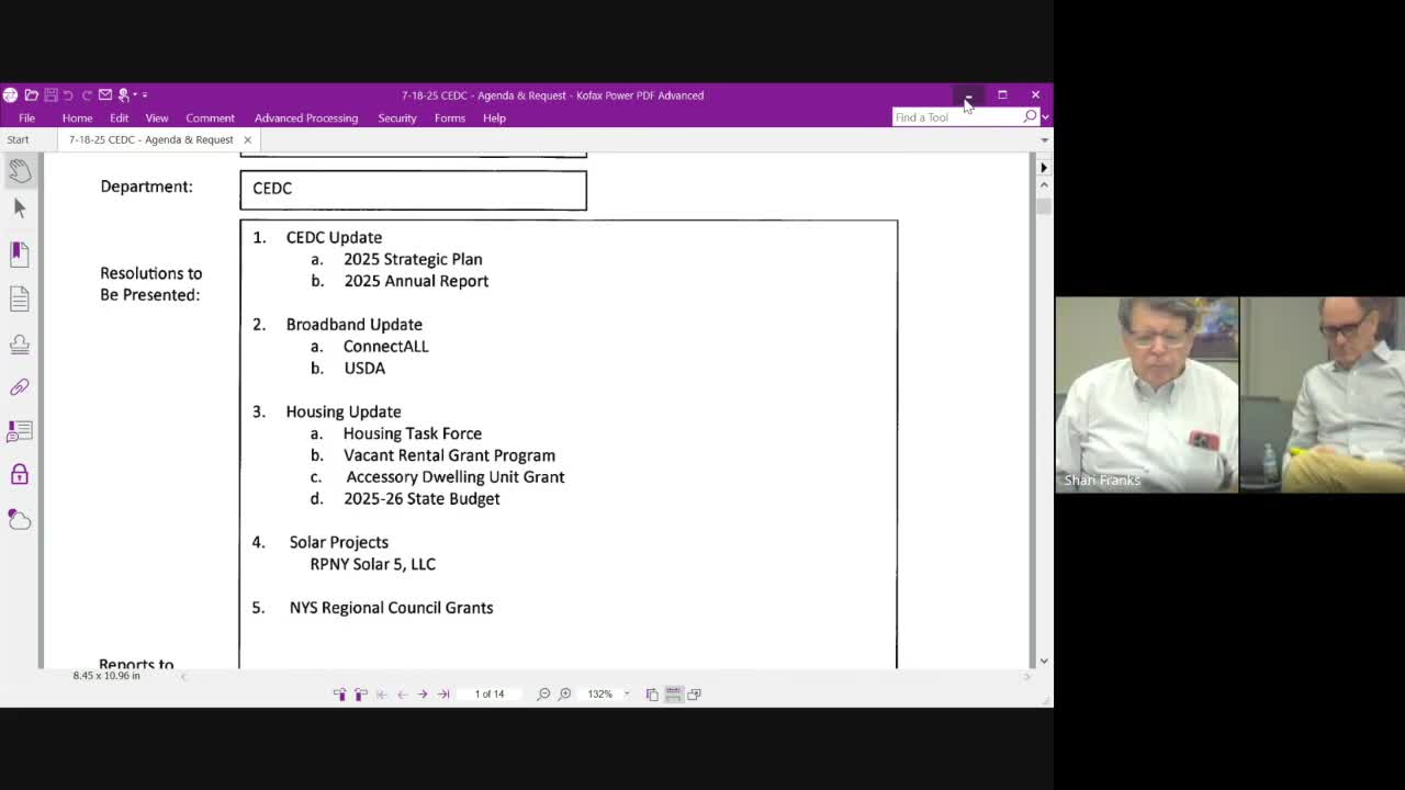 County tables Stockport solar pilot proposal amid valuation and statutory questions