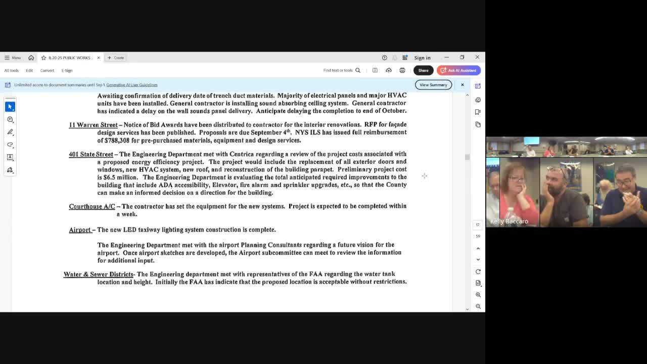 County staff say partial renovation of 401 building would cost about $6.5 million; officials weigh relocation options