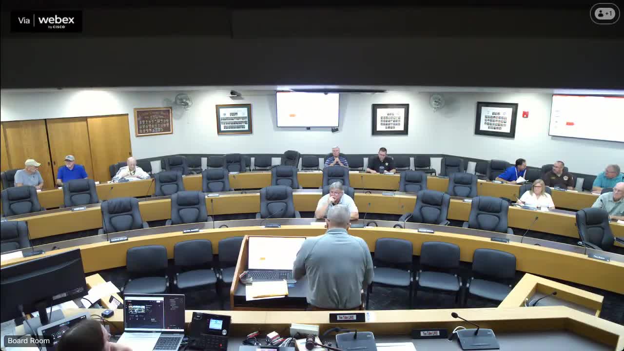 Sheriff presents squad‑car bids and three‑year in‑car camera proposal; committee approves payment of sheriff's bills