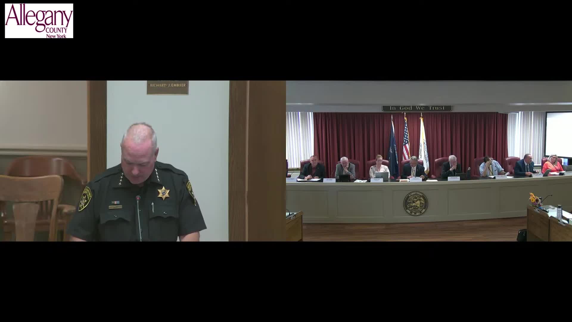 Sheriff reports fair security upgrades, 911 non-emergency outage and hiring gains; committee approves wellness grant and regional radio MOE