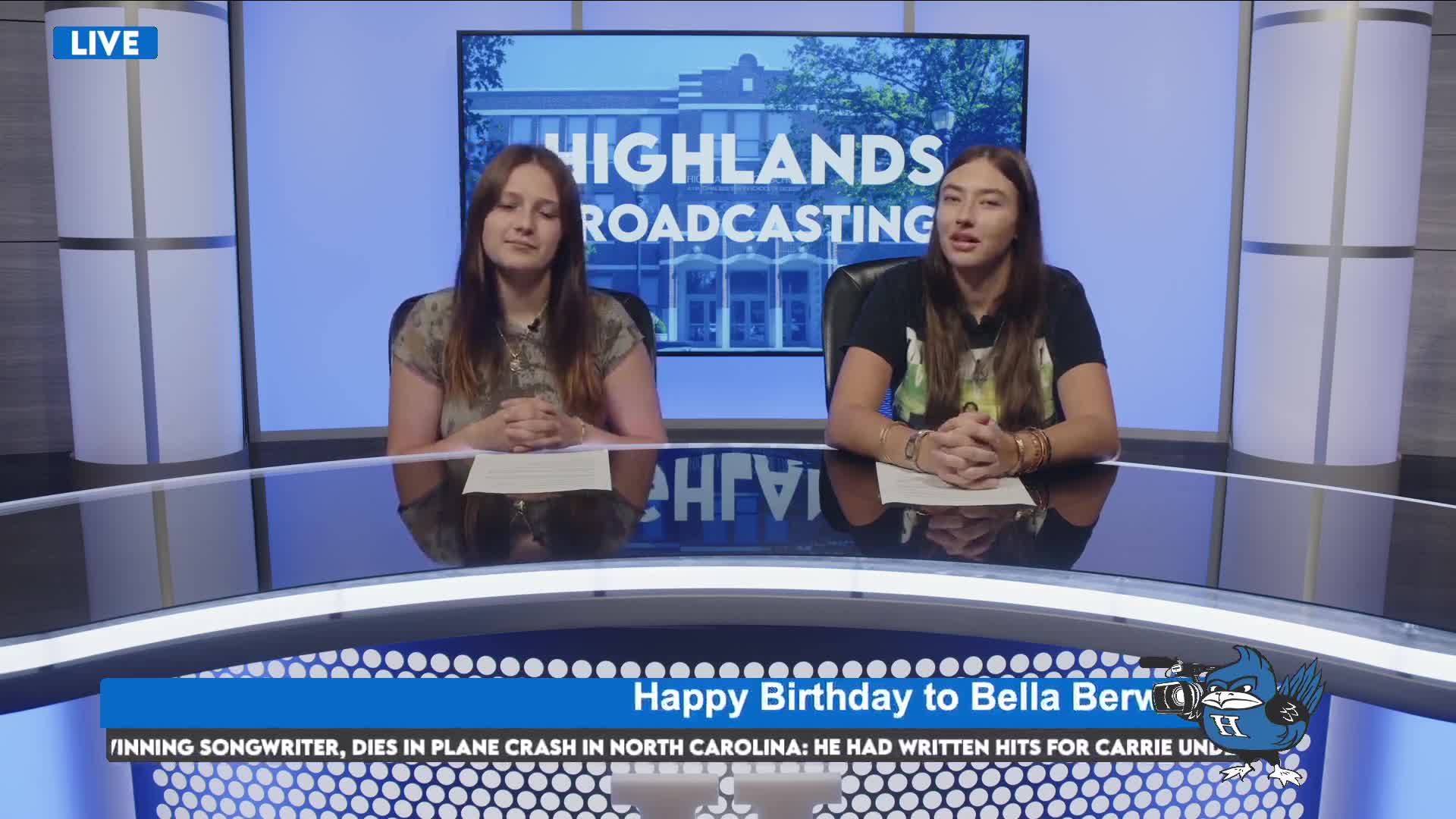 Highlands Bluebirds host Bridal Raiders tonight at David Cecil Memorial; player previews game