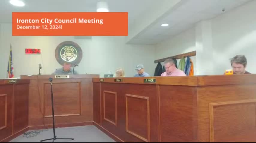 Ironton council adopts budget amendment, awards contracts and approves bonds and resolutions