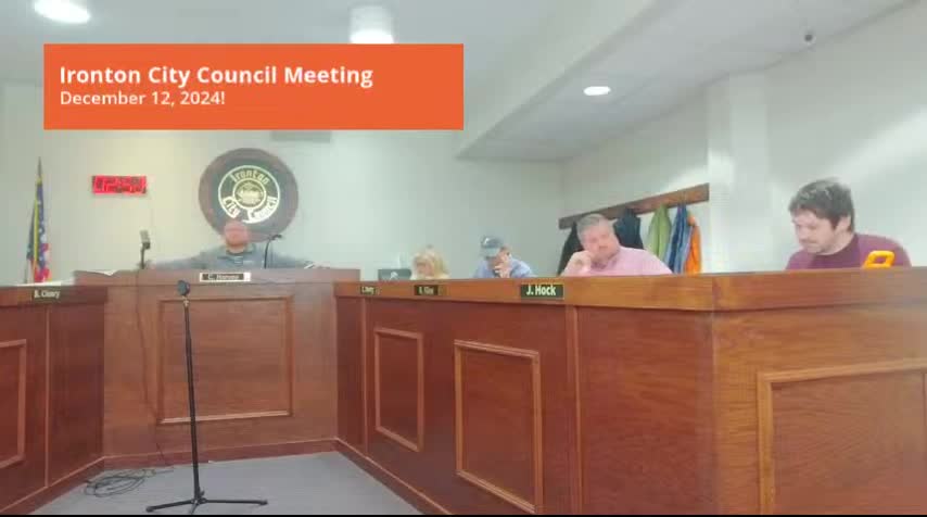 Ironton Council Considers Zoning Issues and Utility Aggregation Concerns