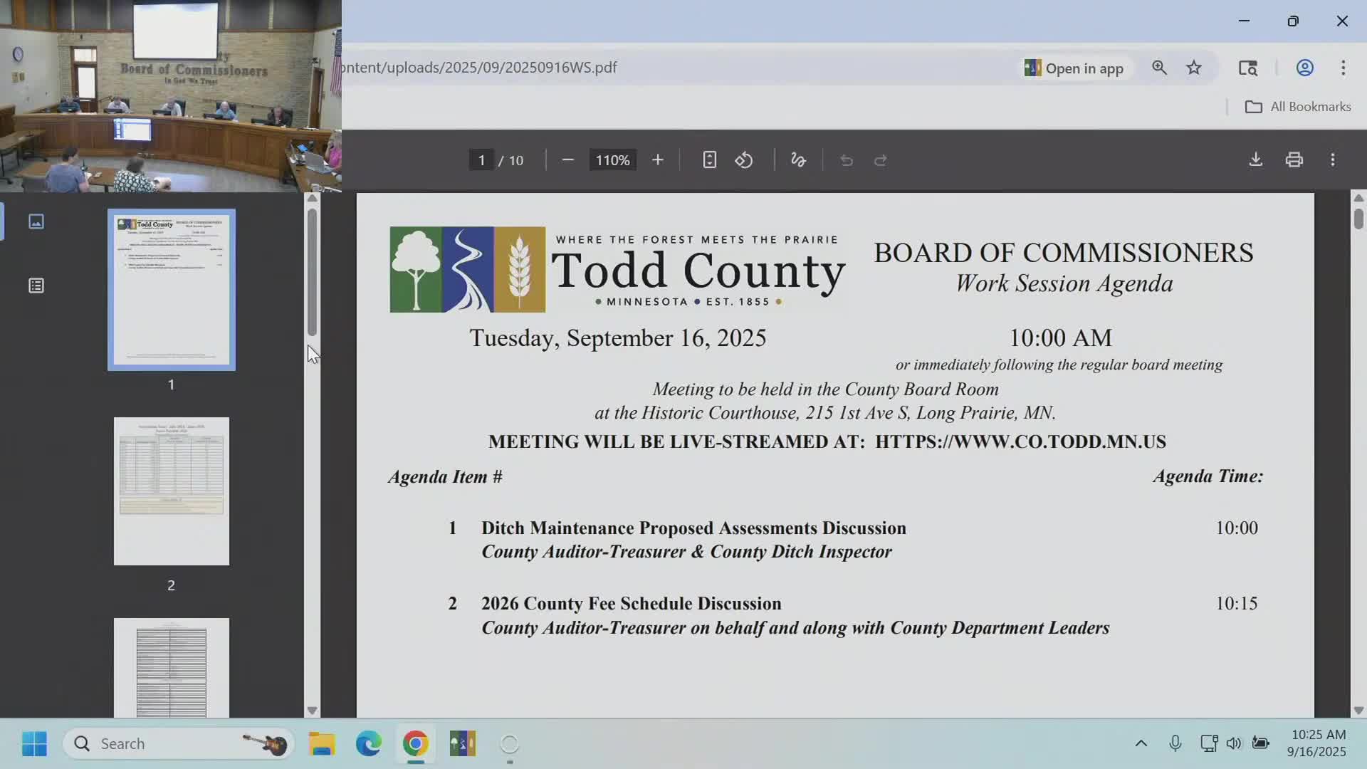 County weighs longer repayment for large ditch assessments as beaver work and projects continue