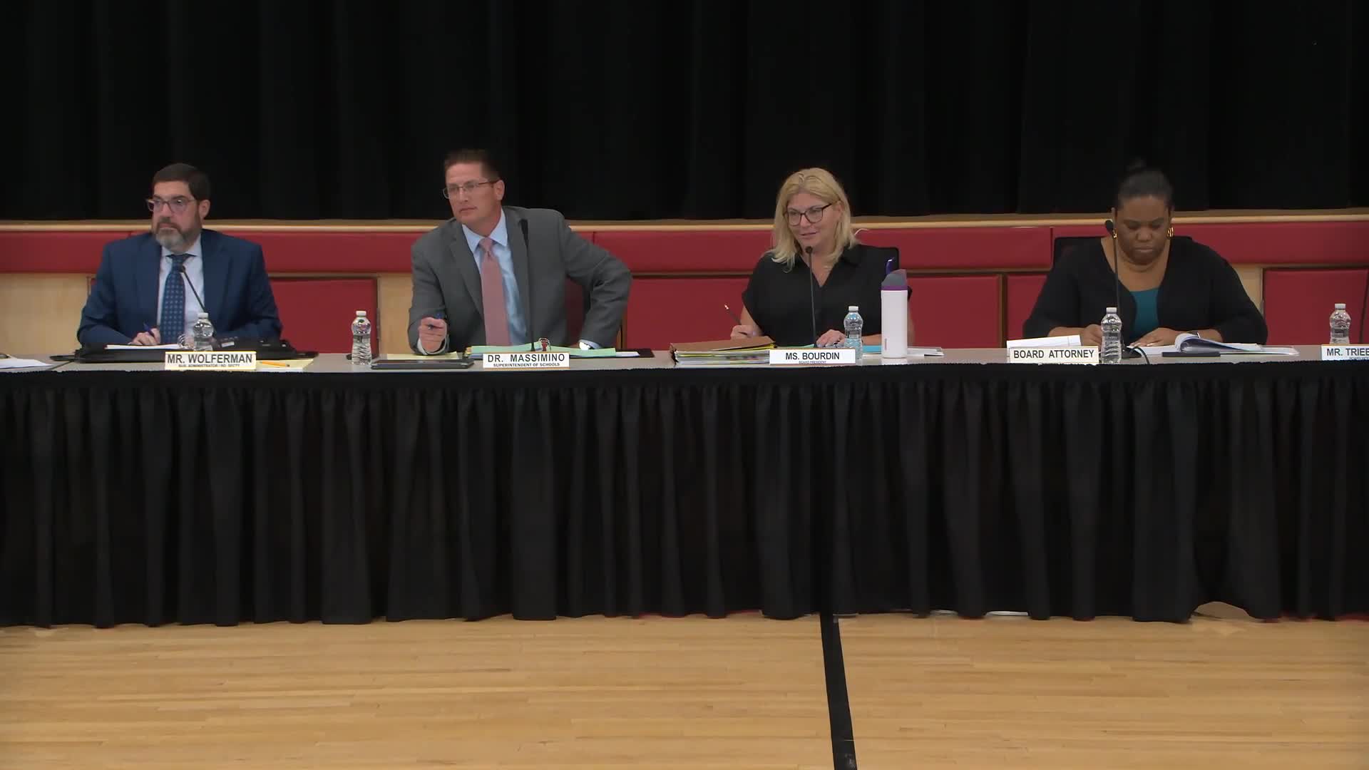 Resident asks district about statehange in standardized testing vendor; superintendent says district awaiting details